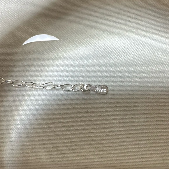 Black agate 925 sterling Silver Pendant Necklace - Picture 5 of 5